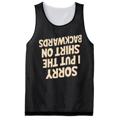 Sorry I Put The Wards Mesh Reversible Basketball Jersey Tank