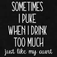 Sometimes I Puke When I Drink Too Much Onesies Ladies PosiCharge Tri-Blend Wicking Tank