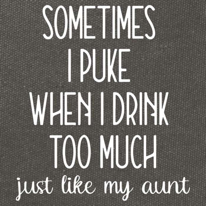 Sometimes I Puke When I Drink Too Much Onesies Cotton Canvas Backpack