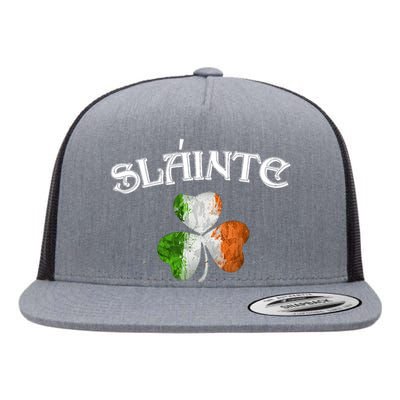 Slainte Irish Patrick Day Flat Bill Trucker Hat