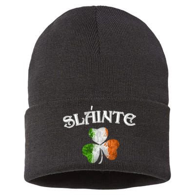 Slainte Irish Patrick Day Sustainable Knit Beanie