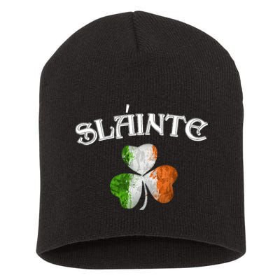 Slainte Irish Patrick Day Short Acrylic Beanie