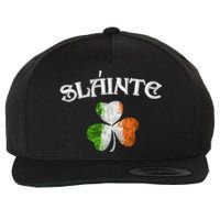 Slainte Irish Patrick Day Wool Snapback Cap