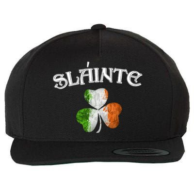 Slainte Irish Patrick Day Wool Snapback Cap