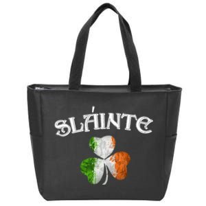 Slainte Irish Patrick Day Zip Tote Bag