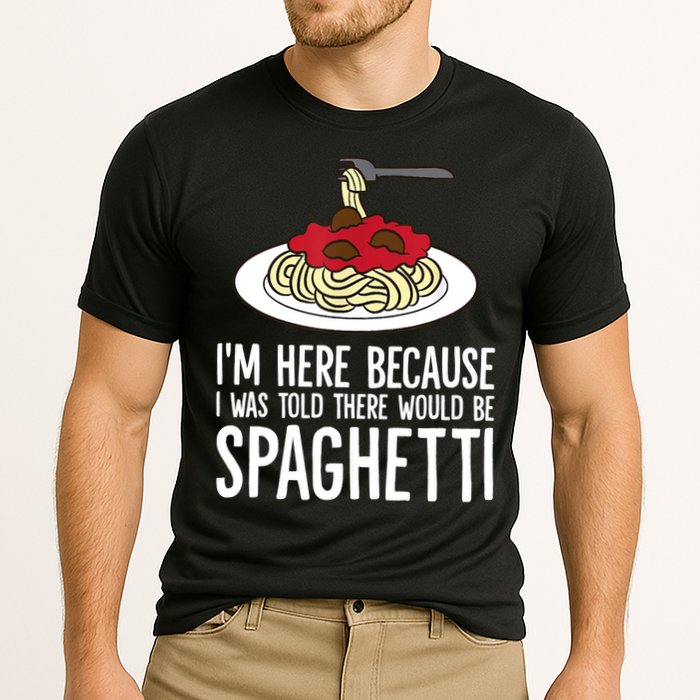 Spaghetti Italian Pasta I'm Just Here For Spaghetti Cooling Performance Crew T-Shirt