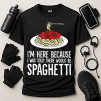 Spaghetti Italian Pasta I'm Just Here For Spaghetti Cooling Performance Crew T-Shirt