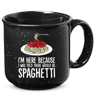 Spaghetti Italian Pasta I'm Just Here For Spaghetti 15oz Campfire Ceramic Mug