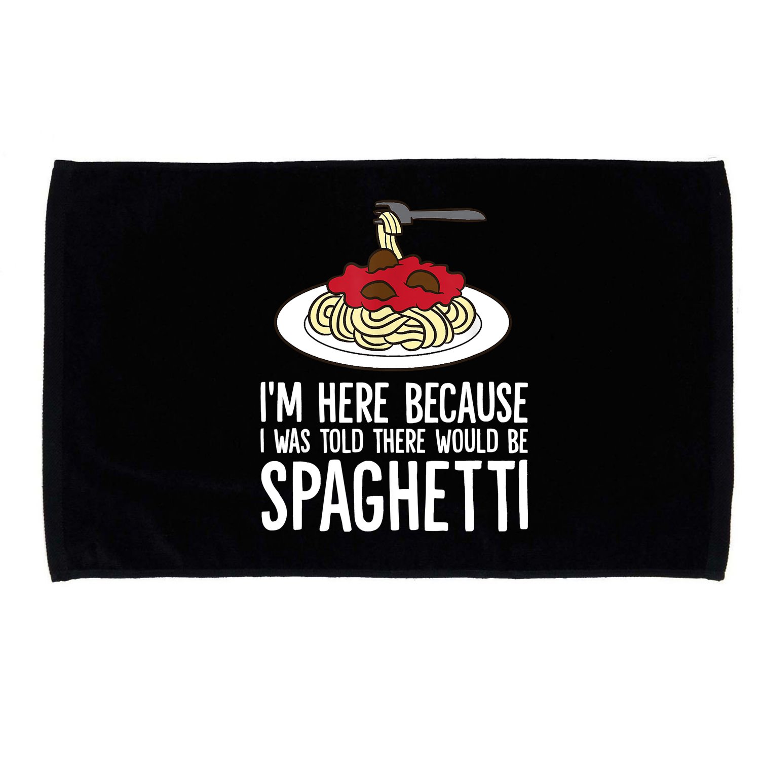 Spaghetti Italian Pasta I'm Just Here For Spaghetti Microfiber Hand Towel