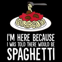 Spaghetti Italian Pasta I'm Just Here For Spaghetti Zip Tote Bag