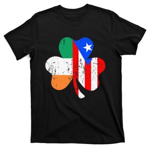 Shamrock ireland puerto rico flag for rican St Patricks day T-Shirt