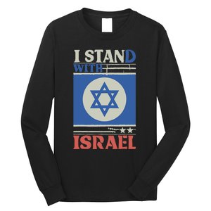 Support Israel Pray For Israel We Stand With Israel Long Sleeve Shirt