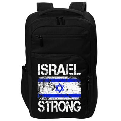 Support Israel Pray For Israel Israel Strong Israel Flag Impact Tech Backpack