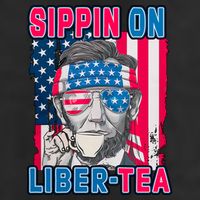 Sippin On Liberty 4th of July Abraham Lincoln Adult Drive Performance Visor