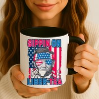 Sippin On Liberty 4th of July Abraham Lincoln Mug