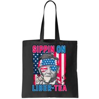 Sippin On Liberty 4th of July Abraham Lincoln Tote Bag