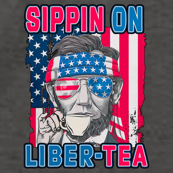 Sippin On Liberty 4th of July Abraham Lincoln Vector Backpack