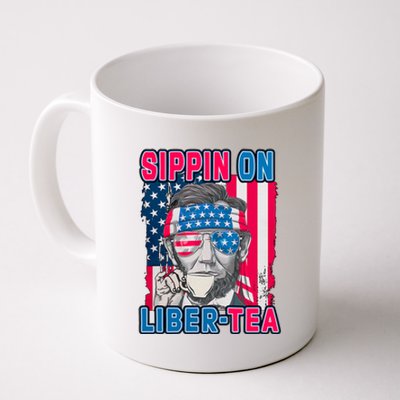 Sippin On Liberty 4th of July Abraham Lincoln Coffee Mug