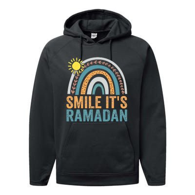 Smile its Ramadan for Muslim  Islamic Fasting Performance Fleece Hoodie