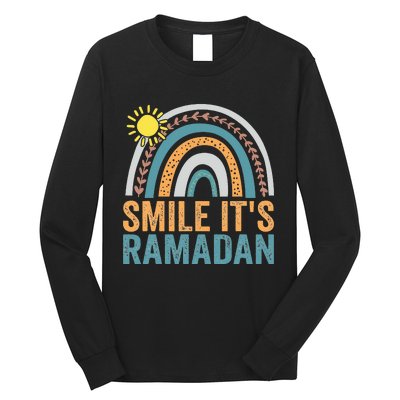 Smile its Ramadan for Muslim  Islamic Fasting Long Sleeve Shirt