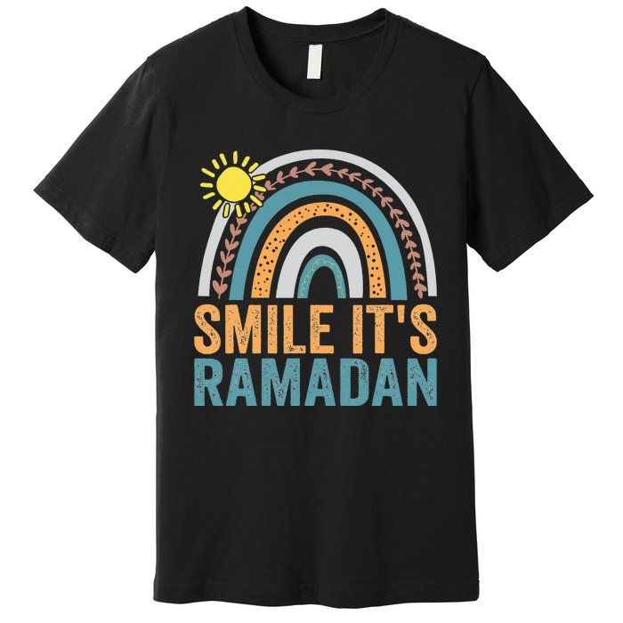 Smile its Ramadan for Muslim  Islamic Fasting Premium T-Shirt