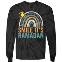 Smile its Ramadan for Muslim  Islamic Fasting Tie-Dye Long Sleeve Shirt