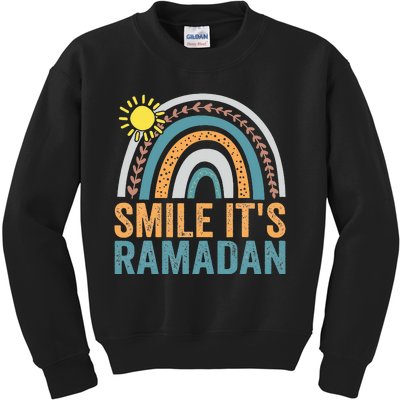 Smile its Ramadan for Muslim  Islamic Fasting Kids Sweatshirt