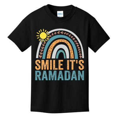 Smile its Ramadan for Muslim  Islamic Fasting Kids T-Shirt