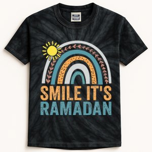 Smile its Ramadan for Muslim  Islamic Fasting Kids Tie-Dye T-Shirt