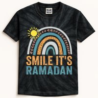 Smile its Ramadan for Muslim  Islamic Fasting Kids Tie-Dye T-Shirt