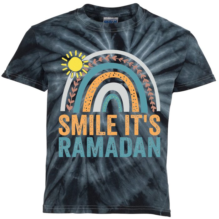 Smile its Ramadan for Muslim  Islamic Fasting Kids Tie-Dye T-Shirt