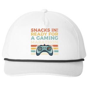 Snacks In Ready For A Gaming Marathon Cute Gift Snapback Five-Panel Rope Hat