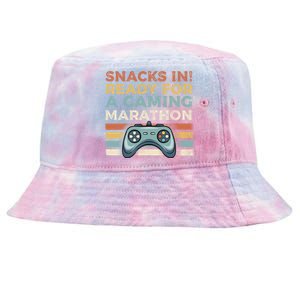 Snacks In Ready For A Gaming Marathon Cute Gift Tie-Dyed Bucket Hat