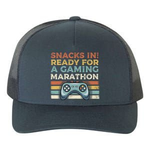 Snacks In Ready For A Gaming Marathon Cute Gift Yupoong Adult 5-Panel Trucker Hat