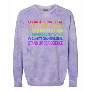 Science Is Real 8 Billion Trees Colorblast Crewneck Sweatshirt