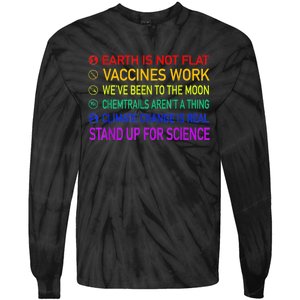 Science Is Real 8 Billion Trees Tie-Dye Long Sleeve Shirt