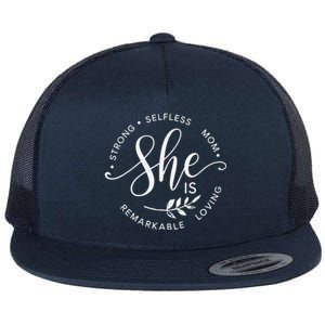 She Is Remarkable Mom Flat Bill Trucker Hat