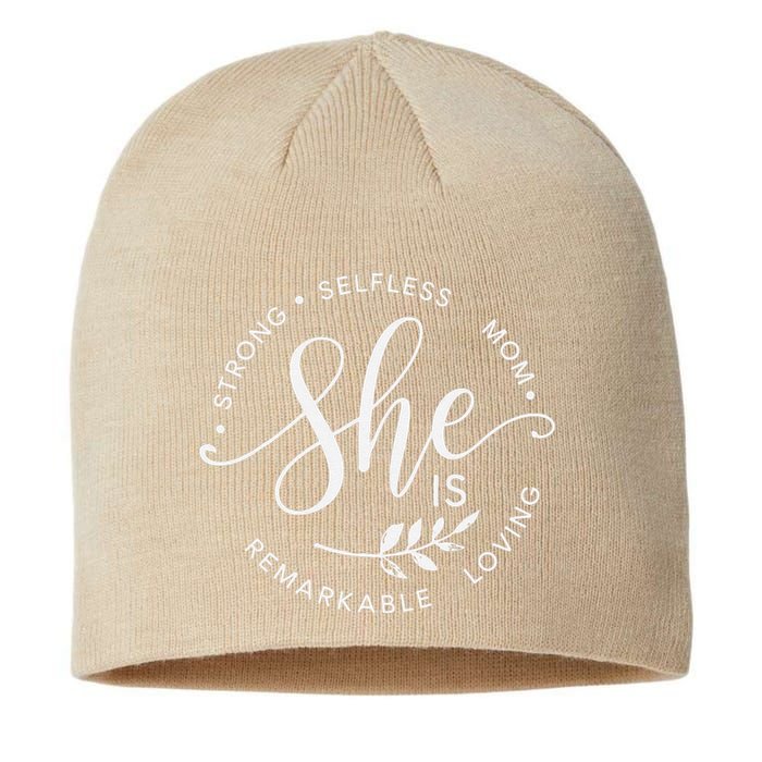 She Is Remarkable Mom Sustainable Beanie