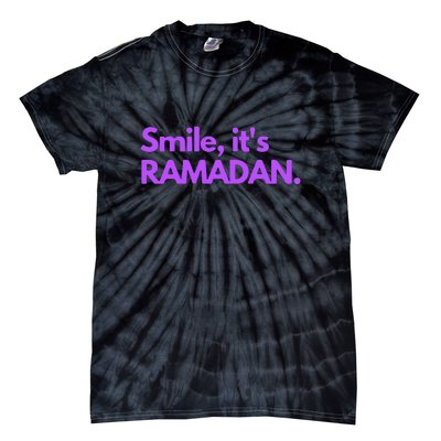 Smile Its Ramadan Celebrating The Holy Month Gift Tie-Dye T-Shirt