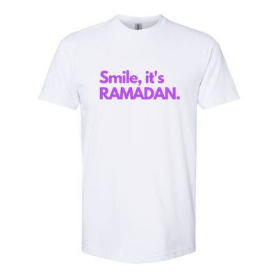 Smile Its Ramadan Celebrating The Holy Month Gift Softstyle CVC T-Shirt