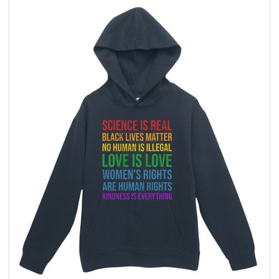 Science Is Real Black Lives Love Matter Pride Gift Urban Pullover Hoodie