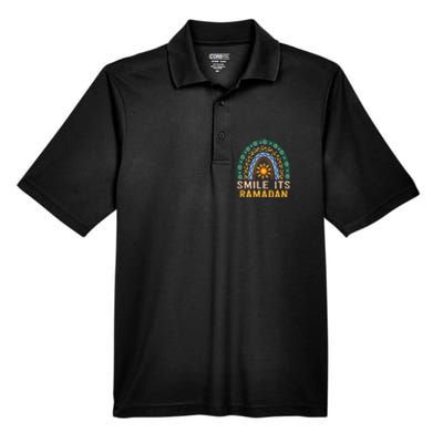 Smile its Ramadan Muslim Eid Mubarak Islamic Ramadan Kareem Men's Origin Performance Pique Polo