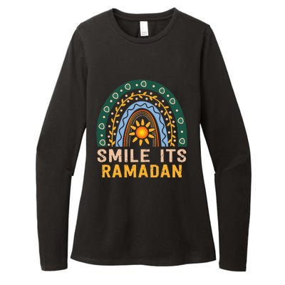 Smile its Ramadan Muslim Eid Mubarak Islamic Ramadan Kareem Womens CVC Long Sleeve Shirt