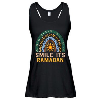 Smile its Ramadan Muslim Eid Mubarak Islamic Ramadan Kareem Ladies Essential Flowy Tank