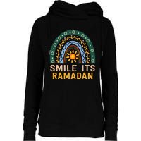 Smile its Ramadan Muslim Eid Mubarak Islamic Ramadan Kareem Womens Funnel Neck Pullover Hood