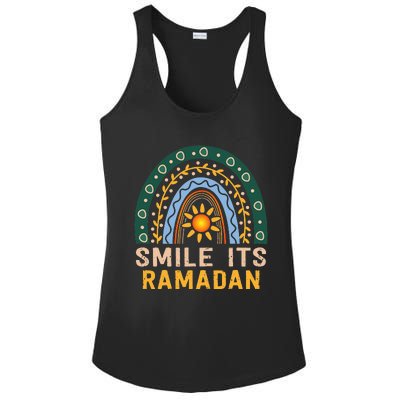 Smile its Ramadan Muslim Eid Mubarak Islamic Ramadan Kareem Ladies PosiCharge Competitor Racerback Tank