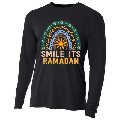 Smile its Ramadan Muslim Eid Mubarak Islamic Ramadan Kareem Cooling Performance Long Sleeve Crew