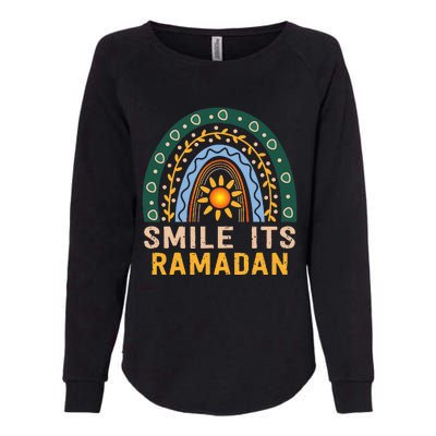 Smile its Ramadan Muslim Eid Mubarak Islamic Ramadan Kareem Womens California Wash Sweatshirt