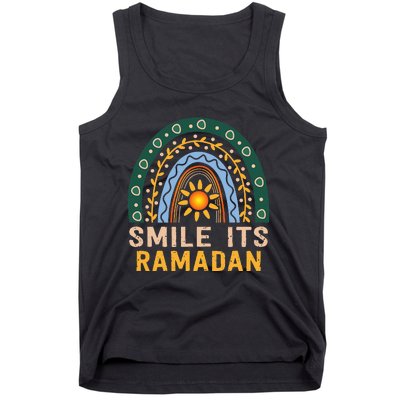 Smile its Ramadan Muslim Eid Mubarak Islamic Ramadan Kareem Tank Top