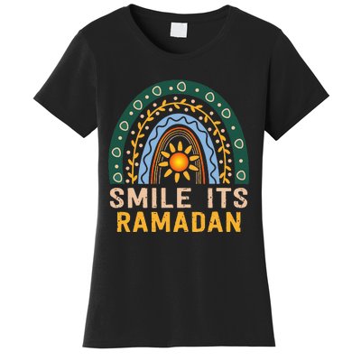 Smile its Ramadan Muslim Eid Mubarak Islamic Ramadan Kareem Women's T-Shirt